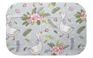 Sauskelnės - 29330 - TETRA PRINT - EGA - GOSSE & FLOWERS - GREY - dydis 70x80 cm