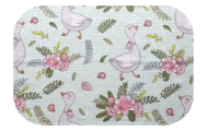 Diaper - 29347 - TETRA PRINT - EGA - GOSSE & FLOWERS - MINT -  size 70x80 cm