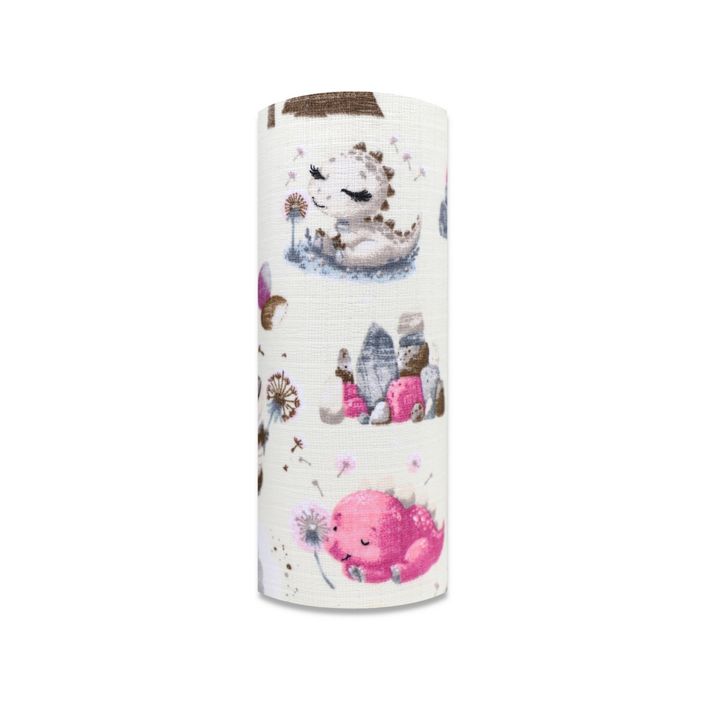 Sauskelnės - 30015 - TETRA PRINT - EGA - DINO & WULKAN - PINK - dydis 70x80 cm