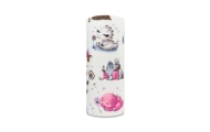 Diaper - 30015 - TETRA PRINT - EGA - DINO & WULKAN - PINK -  size 70x80 cm