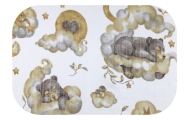 Sauskelnės - 30084 - TETRA PRINT - EGA - SLEIPING ANIMALS ON CLAMMERS - dydis 70x80 cm