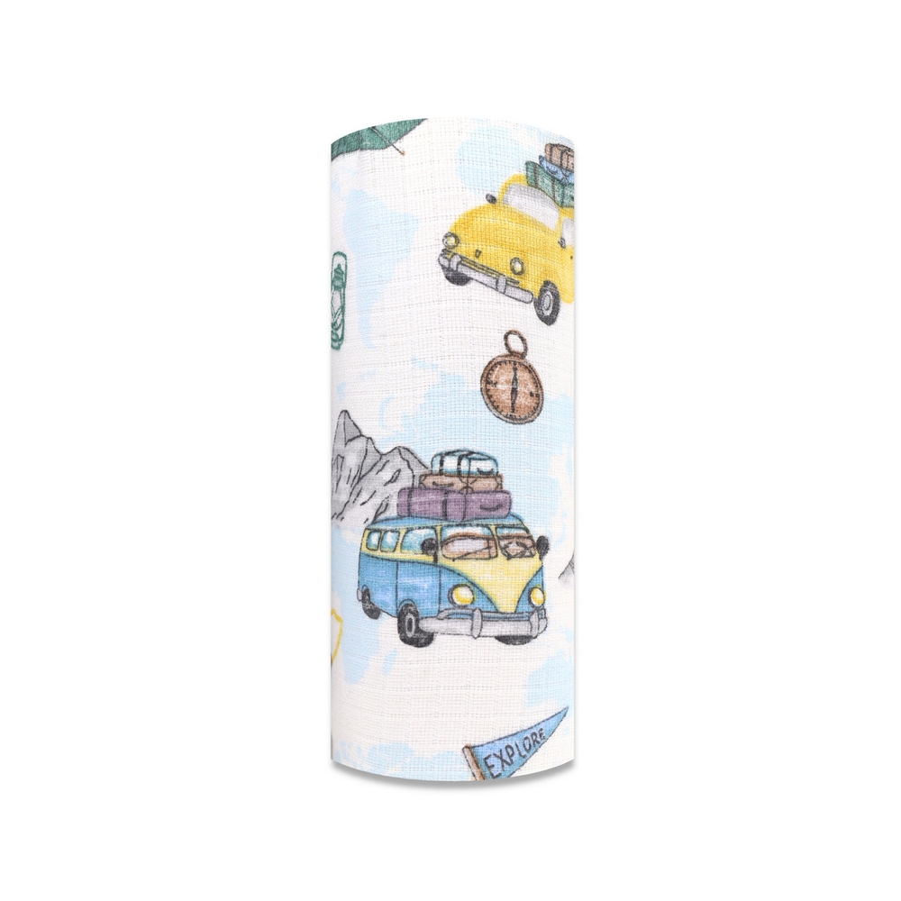 Diaper - 30008 - TETRA PRINT - EGA - TRIP to the MOUNTAINS - size 70x80 cm