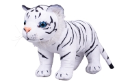 Plush toy  - 01469 - BENGAL TIGER - WHITE - size 35 cm