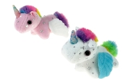 Plush toy - 613812 - twisting tail - ANIMALS - UNICORN - size 28 cm