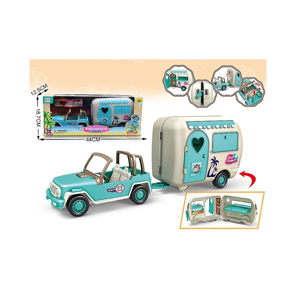 604735 MINI LĖLIŲ AUTOMOBILIS SU KEMPERIU
