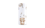 Diaper - 30237 - FLANNEL PRINT - EGA - BEARS in BASKET - WHITE - size 70x80 cm