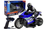 Motor Sportowy Ścigacz Zdalnie Sterowany 2.4G  Zasięg 35 m Niebieski