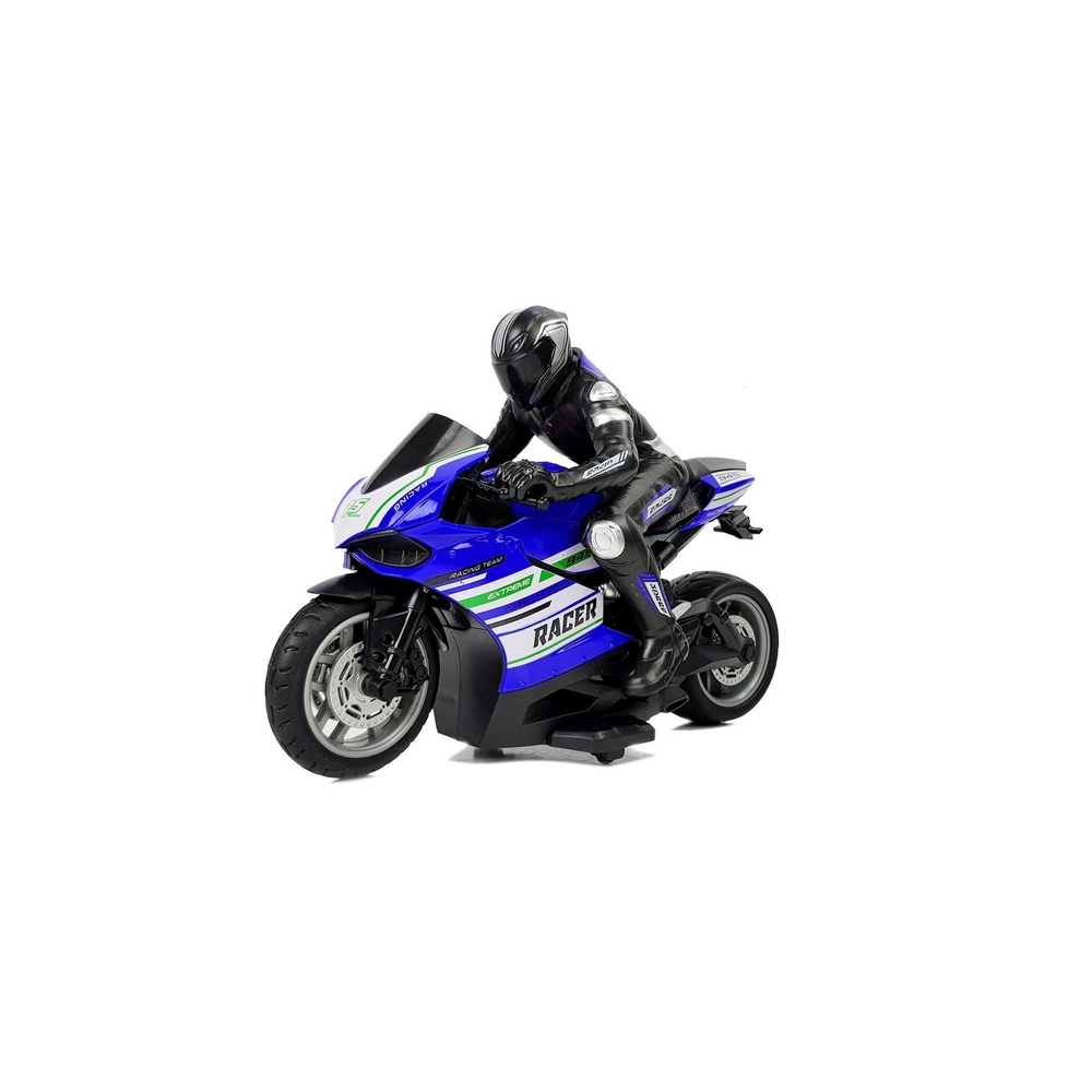 Motor Sportowy Ścigacz Zdalnie Sterowany 2.4G  Zasięg 35 m Niebieski