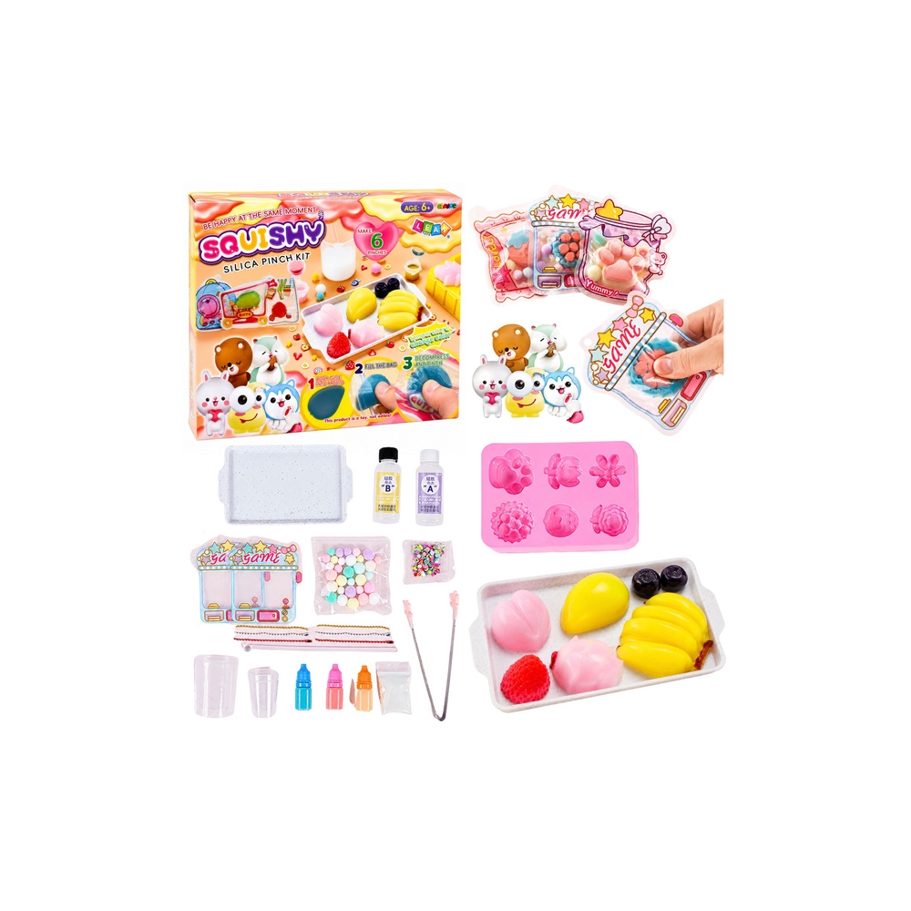 Zestaw Kreatywny Plastyczny Tworzenie Ozdobne Squishy Owoce DIY