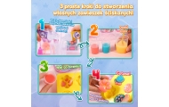 Zestaw Kreatywny Plastyczny Tworzenie Squishy Ozdobne Deserki Kwiatki DIY
