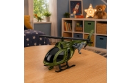 Helikopter Wojskowy Militarny Z Hakiem Światła Dźwięki Zielony