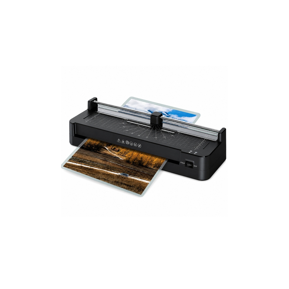 Laminator Ze Zgrzewarką i Gilotyną 3W1 Do Dokumentów Zdjęć A3 Czarny