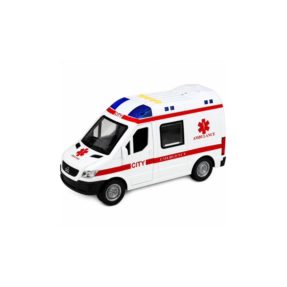 Karetka Pogotowia Ambulans Nosze Napęd Światła Dźwięki Biała 1:10