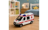 Karetka Pogotowia Ambulans Nosze Napęd Światła Dźwięki Biała 1:10