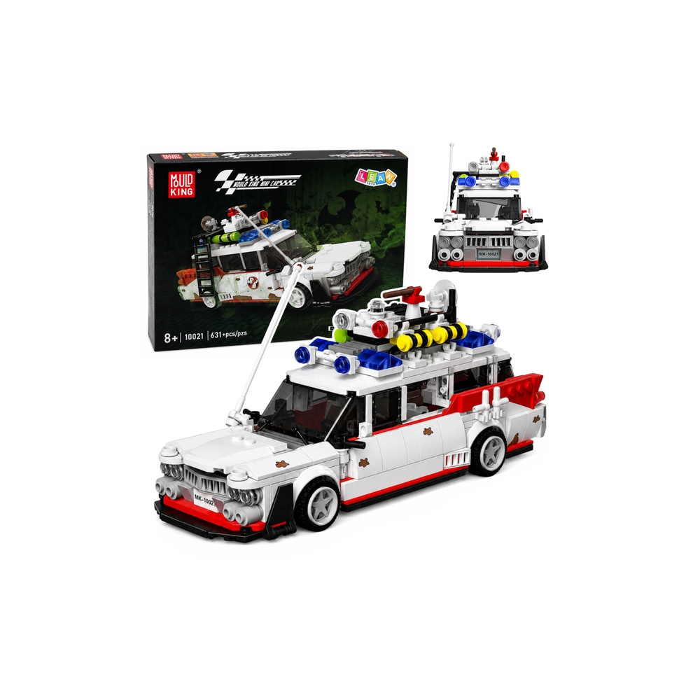 Konstruktorius Auto Ghost Bus, baltas, 631 el.-Žaislai, Konstruktoriai, Lego, statybiniai blokai-e-vaikas