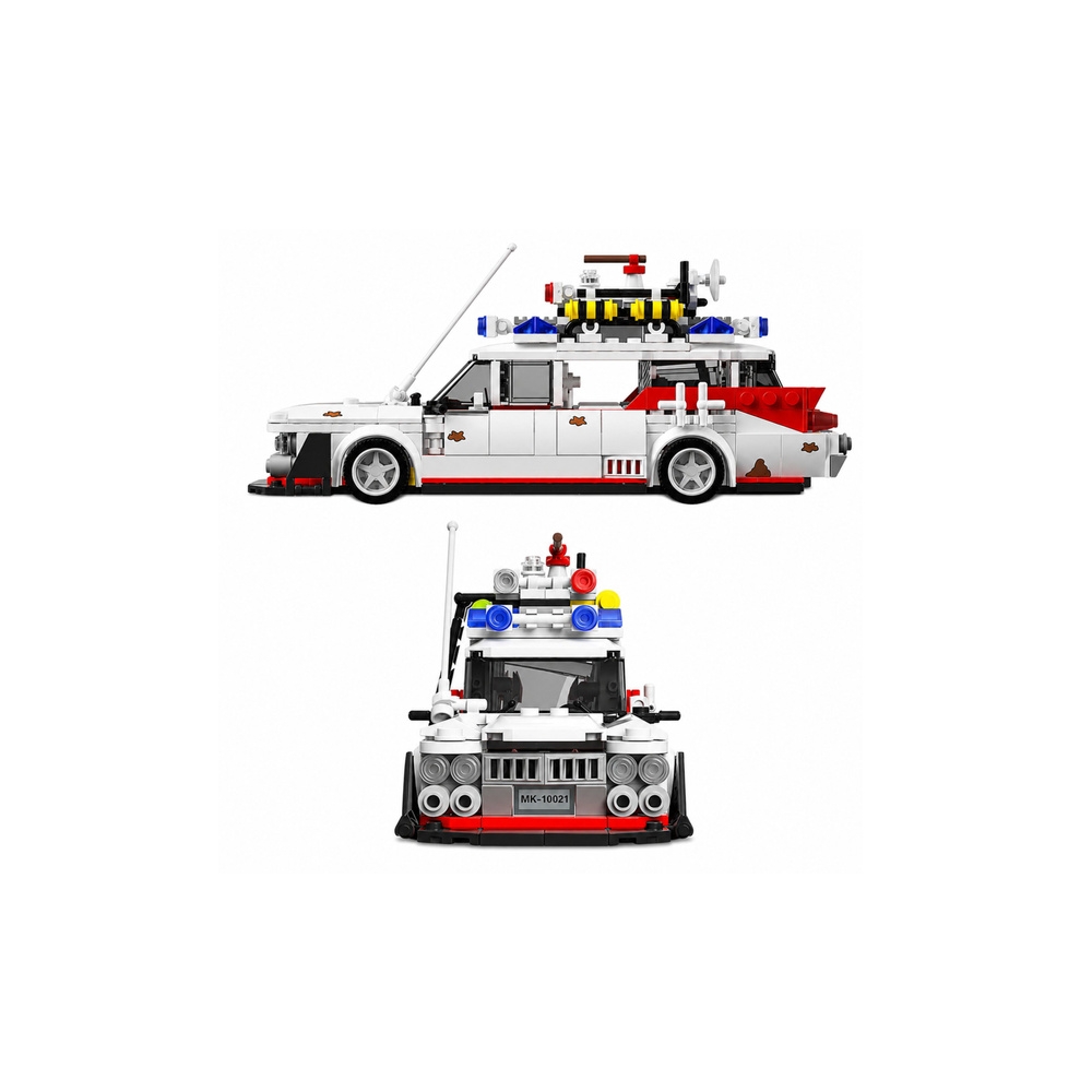 Konstruktorius Auto Ghost Bus, baltas, 631 el.-Žaislai, Konstruktoriai, Lego, statybiniai blokai-e-vaikas