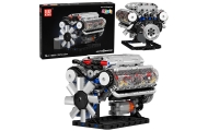 Klocki Konstrukcyjne Silnik V8 Model Mechaniczny Ruchome Tłoki 552 el.