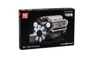 Klocki Konstrukcyjne Silnik V8 Model Mechaniczny Ruchome Tłoki 552 el.