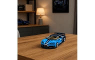 Konstruktorius Bugatti sportinis automobilis, mėlynos spalvos, 1212 el.