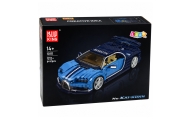Klocki Konstrukcyjne Samochód Sportowy Bugatth Niebieski 1212 el.
