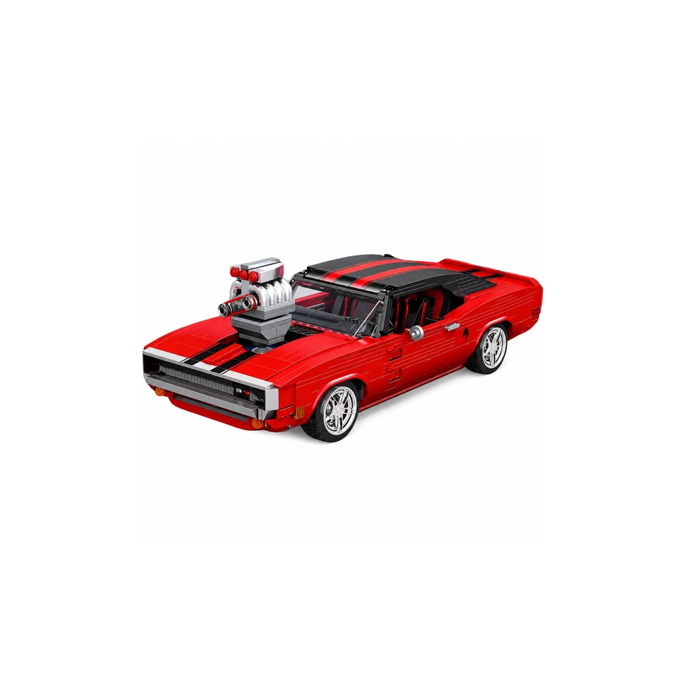 Konstruktorius Charger sportinis automobilis, raudonas, 1869 el.