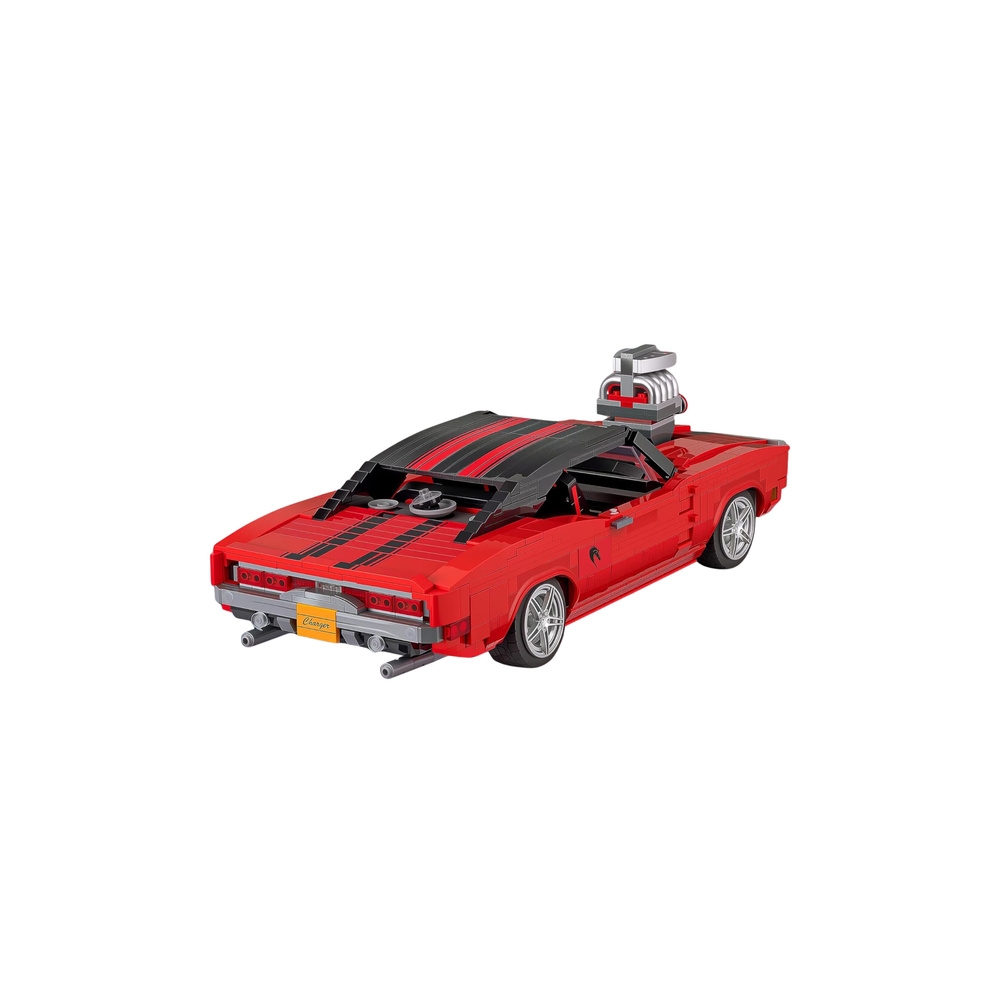 Konstruktorius Charger sportinis automobilis, raudonas, 1869 el.