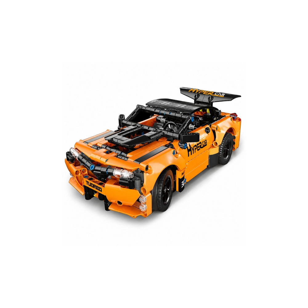 Konstruktorius, nuotoliniu būdu valdomas automobilis, oranžinis, 545 el.