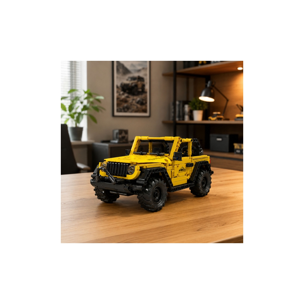 Konstruktorius Wrangler visureigis, geltonas, 746 el.-Žaislai, Konstruktoriai, Lego, statybiniai blokai-e-vaikas