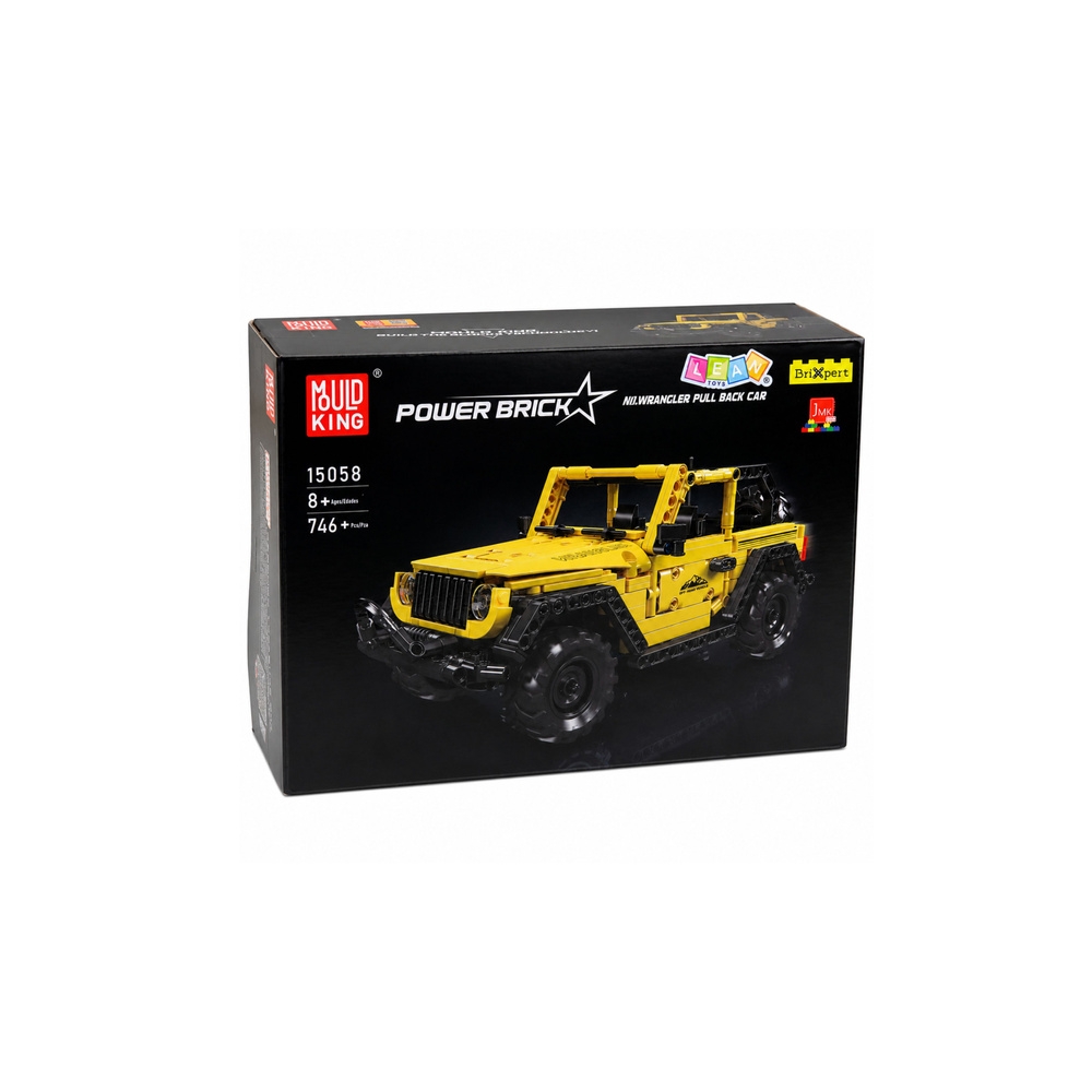 Konstruktorius Wrangler visureigis, geltonas, 746 el.-Žaislai, Konstruktoriai, Lego, statybiniai blokai-e-vaikas