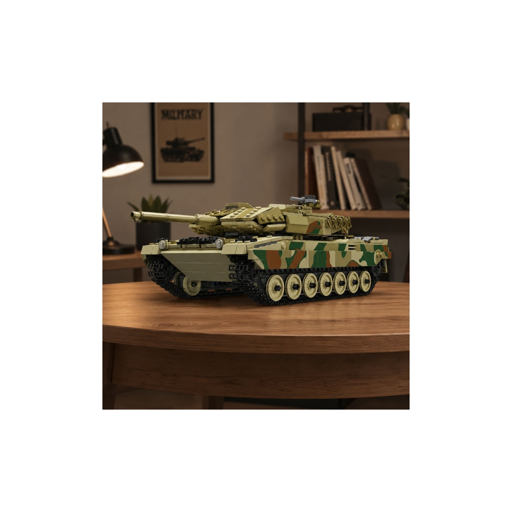 Konstruktorius Leopard karinis tankas, nuotoliniu būdu valdomas RC, 1100 el.