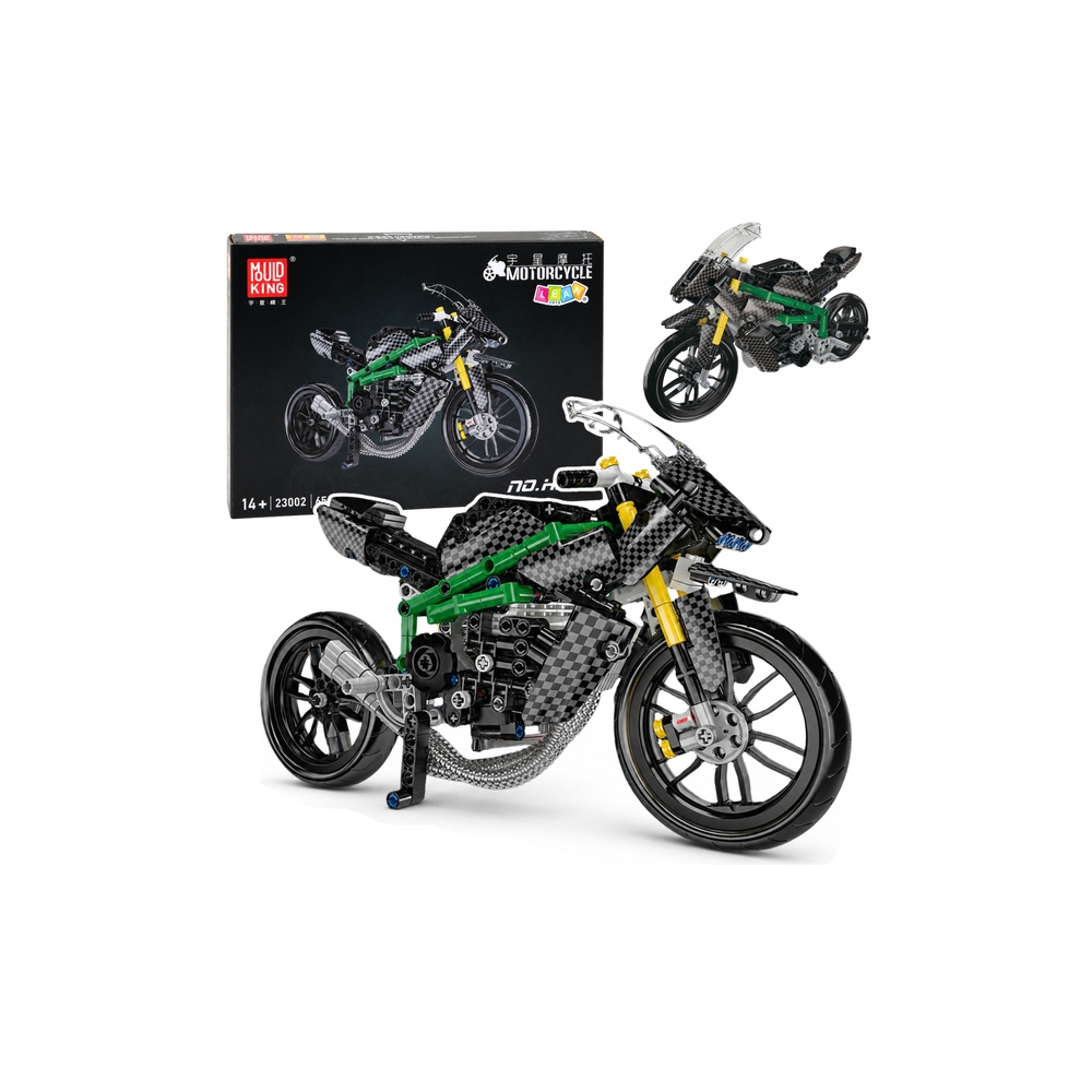 Konstruktorius Sportinis lenktyninis motociklas, juodas, 656 el.