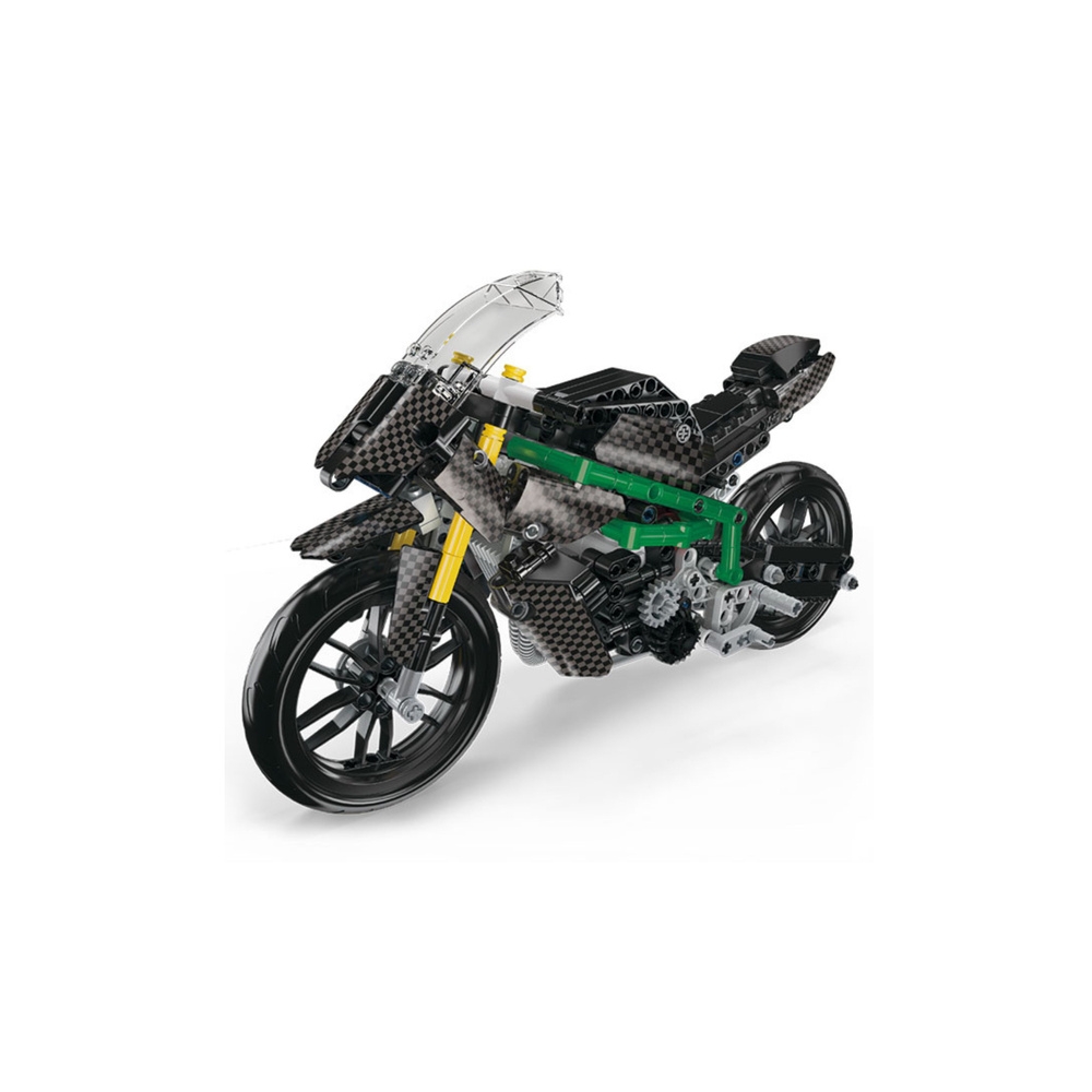 Konstruktorius Sportinis lenktyninis motociklas, juodas, 656 el.