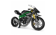 Klocki Konstrukcyjne Motocykl Wyścigowy Sportowy Czarny 656 el.