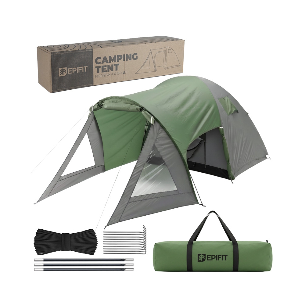 Turistinė palapinė „HORIZON 4.0“ (3–4 asm.)-Namai, laisvalaikis, turizmas, Turizmas-e-vaikas