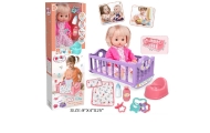 Lalka bobas Baby Sweet Love + kołyska