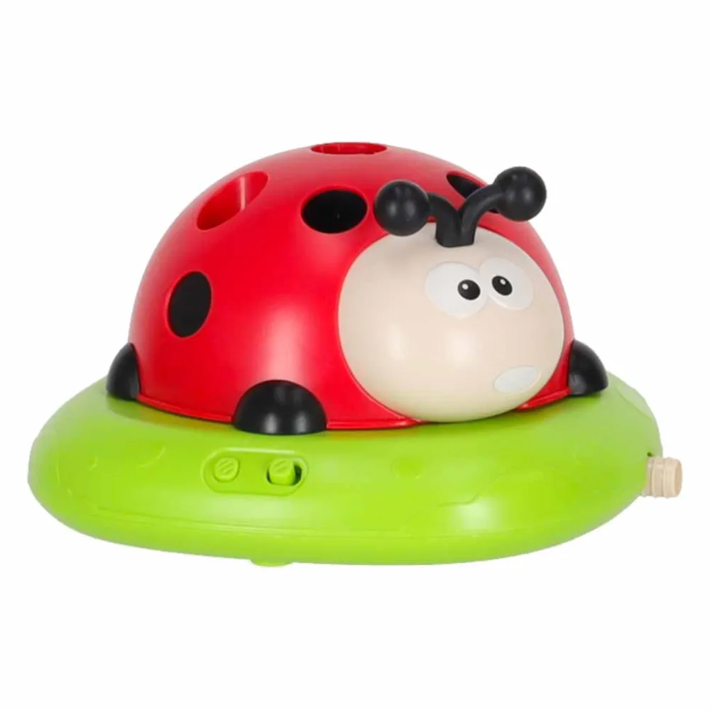 Vaikiškas arkadinis žaidimas besisukantis stulpas ladybird target throw 5in1