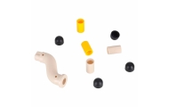 Vaikiškas arkadinis žaidimas besisukantis stulpas ladybird target throw 5in1
