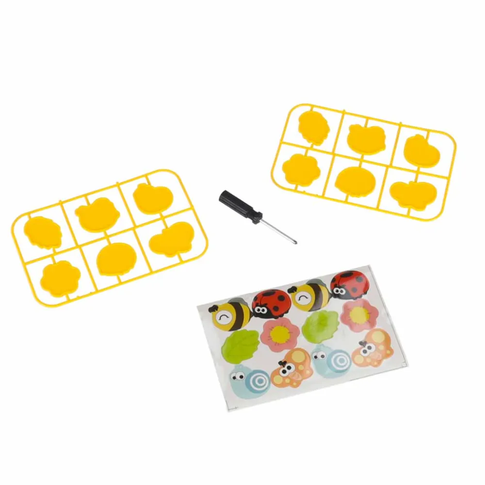 Vaikiškas arkadinis žaidimas besisukantis stulpas ladybird target throw 5in1
