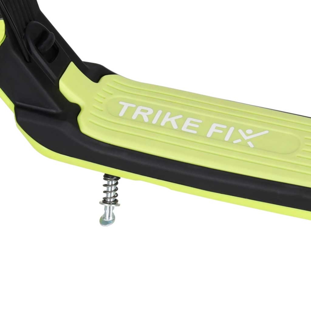 Sulankstomas paspirtukas TRIKE FIX dviejų ratų LED su dvigubais stabdžiais, neoninės žalios sp.