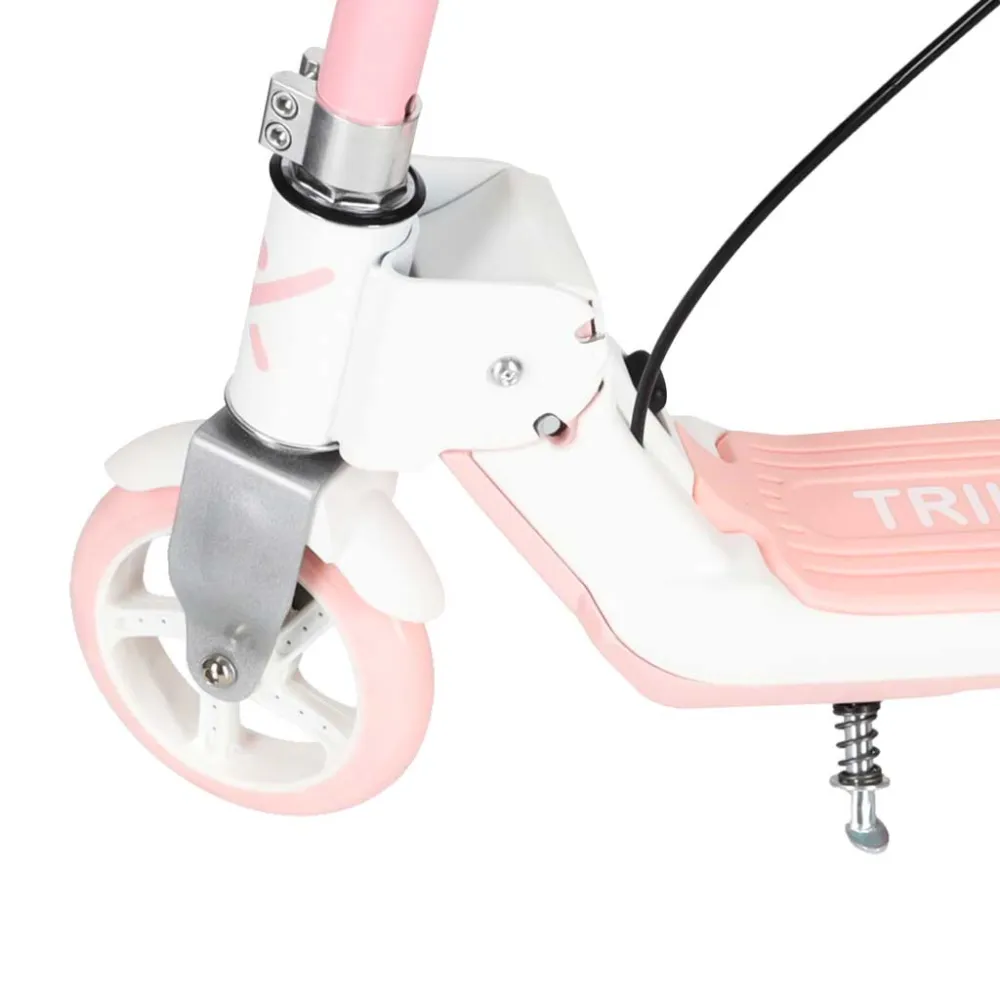 Sulankstomas paspirtukas TRIKE FIX dviejų ratų LED su dvigubais stabdžiais, rožinės sp.