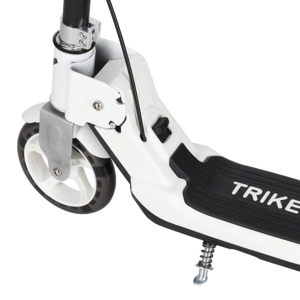 TRIKE FIX vaikiškas dviejų ratų LED sulankstomas paspirtukas su dvigubais stabdžiais juodas