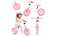 Trike Fix Balance krosinis dviratis su varpeliu rožinės spalvos