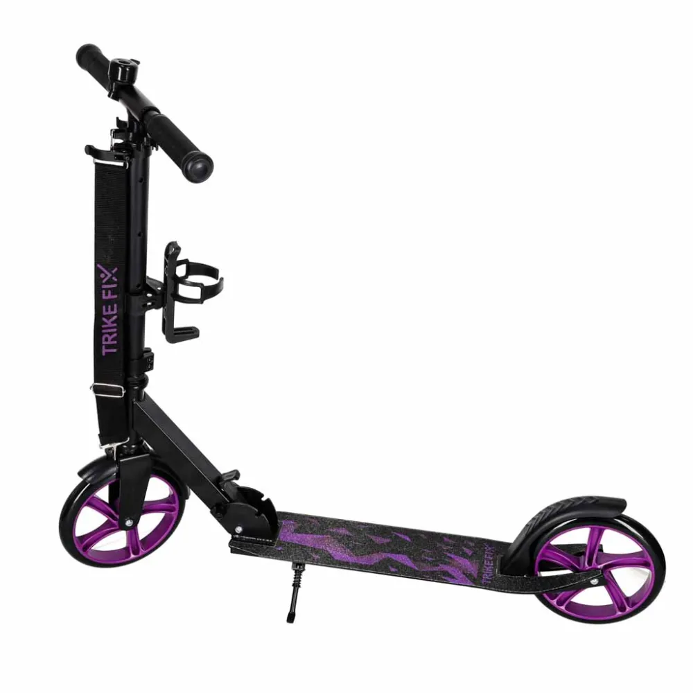 Trike Fix miesto motoroleris sulankstomas 200 mm ratai juodai violetinės spalvos