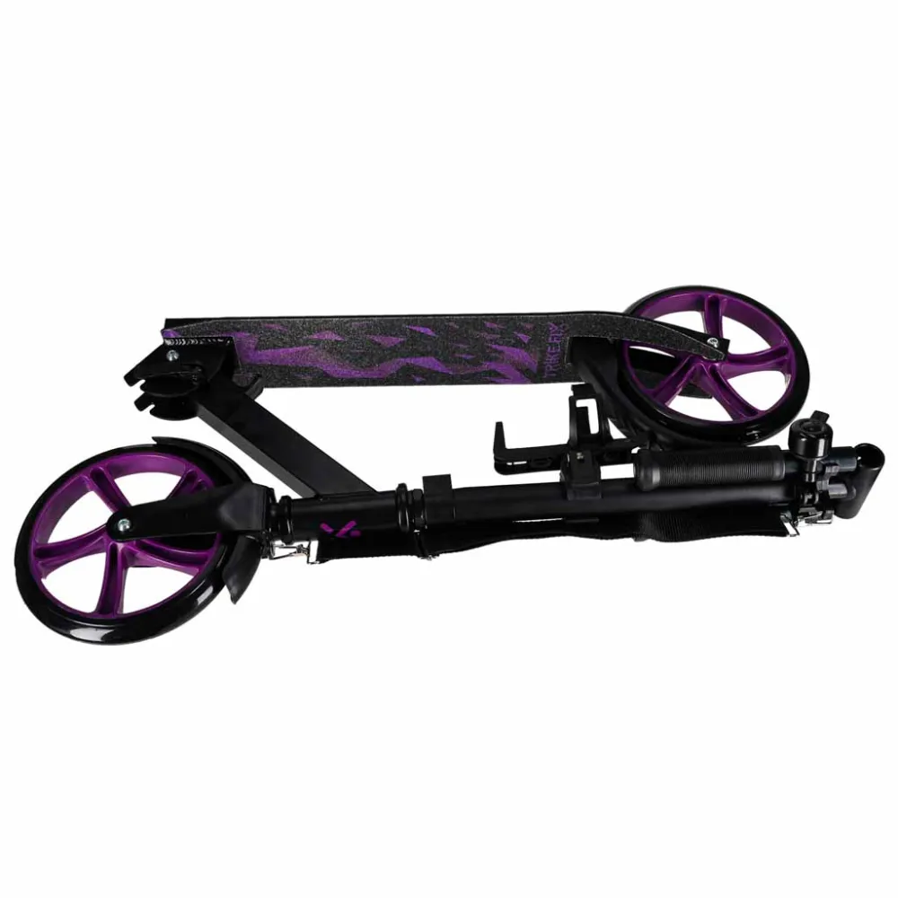 Trike Fix miesto motoroleris sulankstomas 200 mm ratai juodai violetinės spalvos