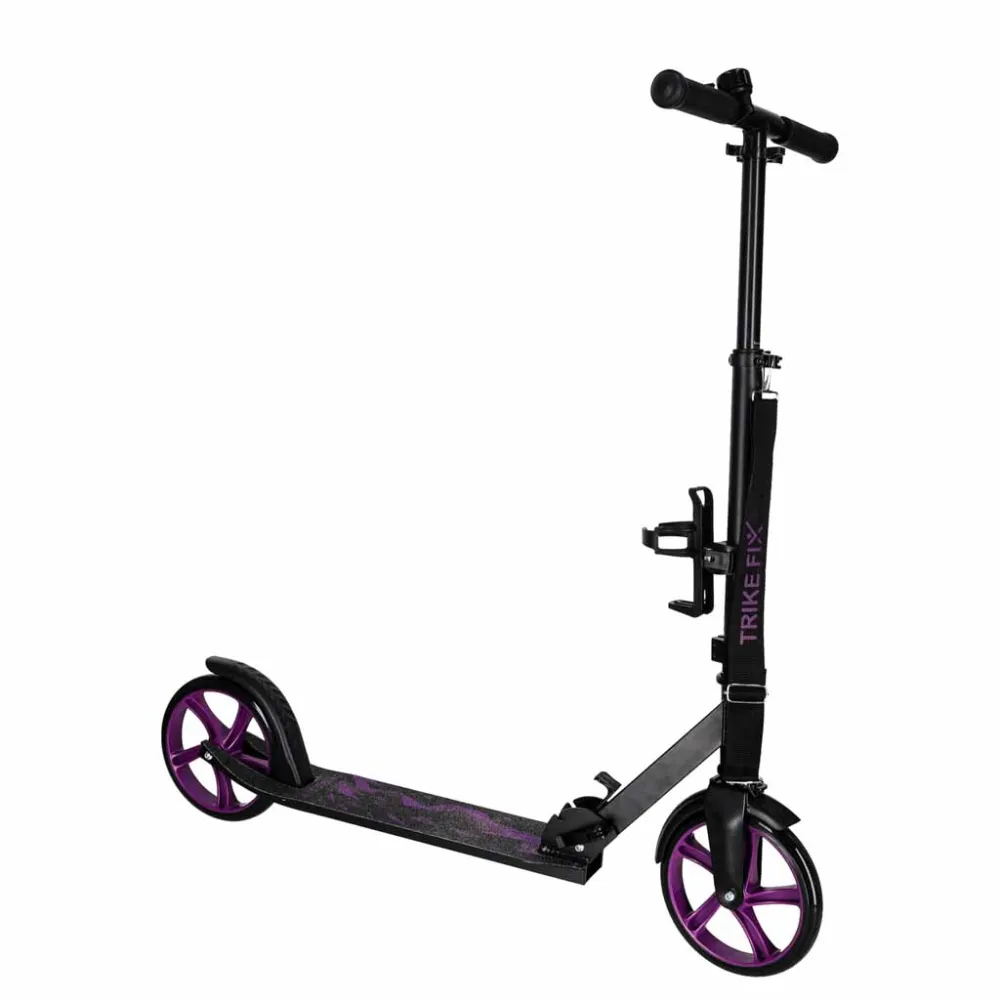 Trike Fix miesto motoroleris sulankstomas 200 mm ratai juodai violetinės spalvos