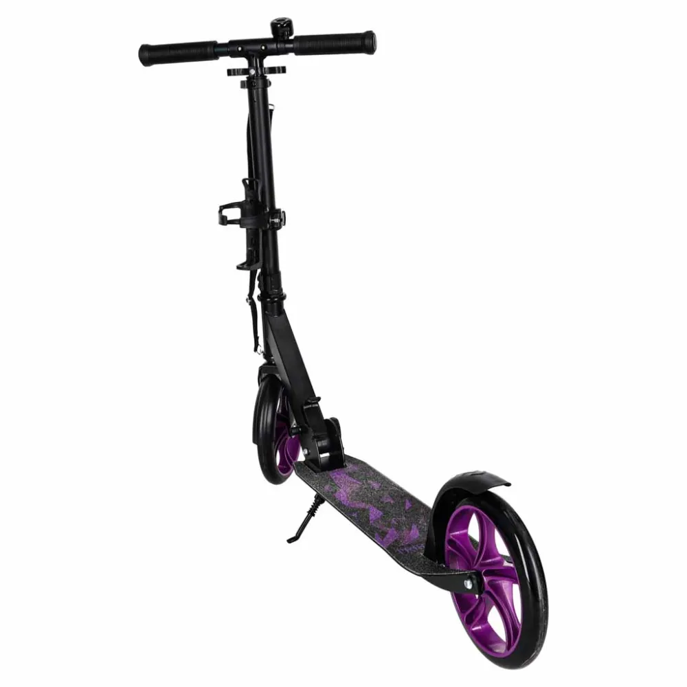 Trike Fix miesto motoroleris sulankstomas 200 mm ratai juodai violetinės spalvos