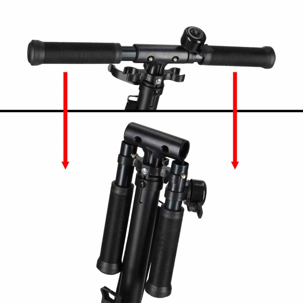 Trike Fix miesto motoroleris sulankstomas 200 mm ratai juodai violetinės spalvos