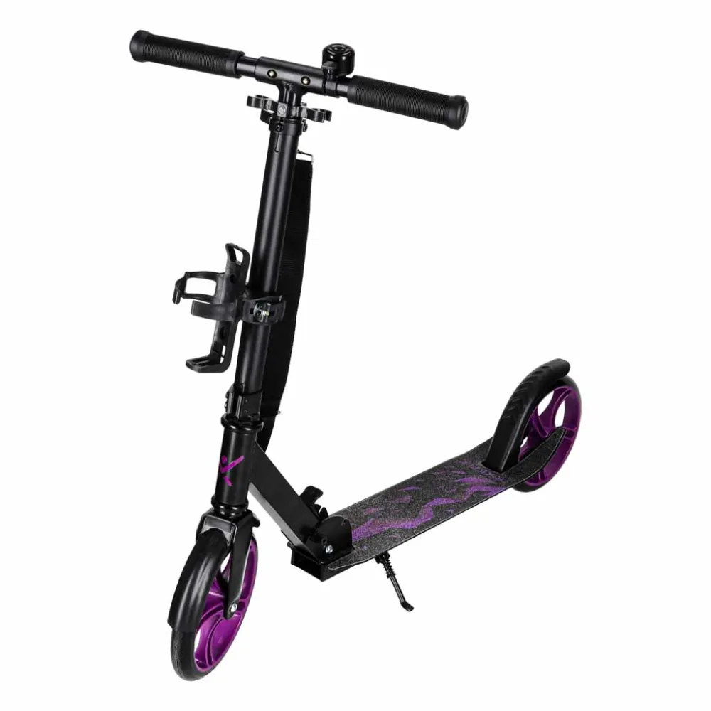 Trike Fix miesto motoroleris sulankstomas 200 mm ratai juodai violetinės spalvos