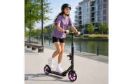 Trike Fix miesto motoroleris sulankstomas 200 mm ratai juodai violetinės spalvos