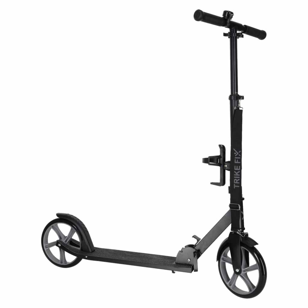 Trike Fix miesto motoroleris sulankstomas 200 mm ratais juodas/pilkas